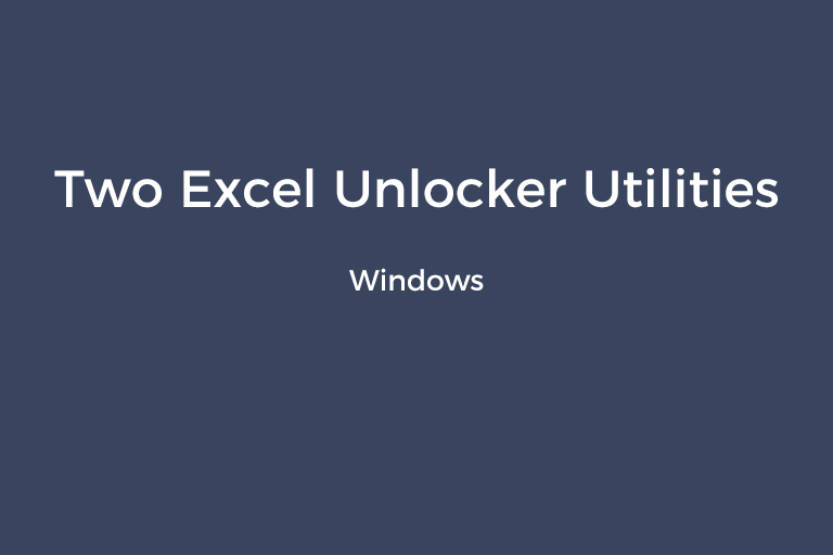 Two Excel Unlockers