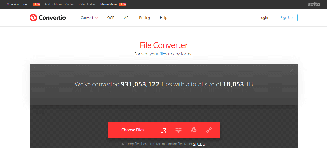 Convert WebP to JPG using Convertio