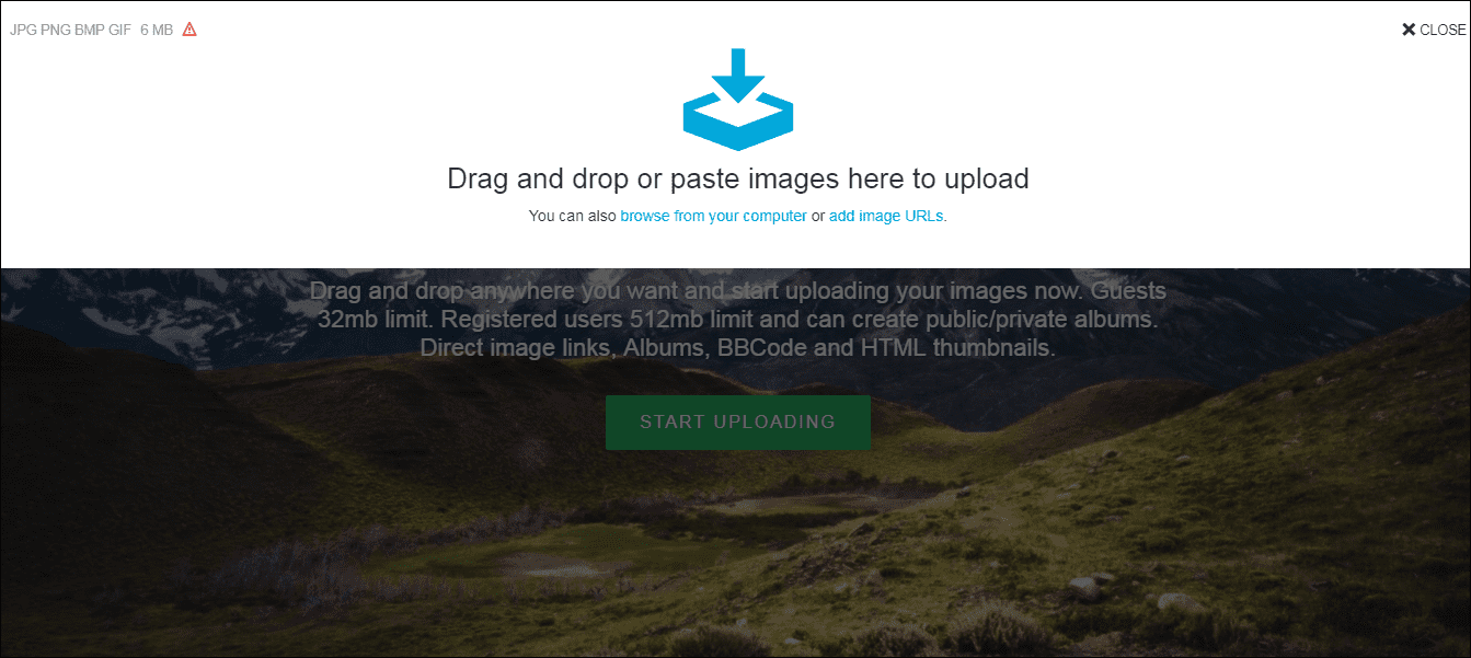 Use ImgShare.io to host images