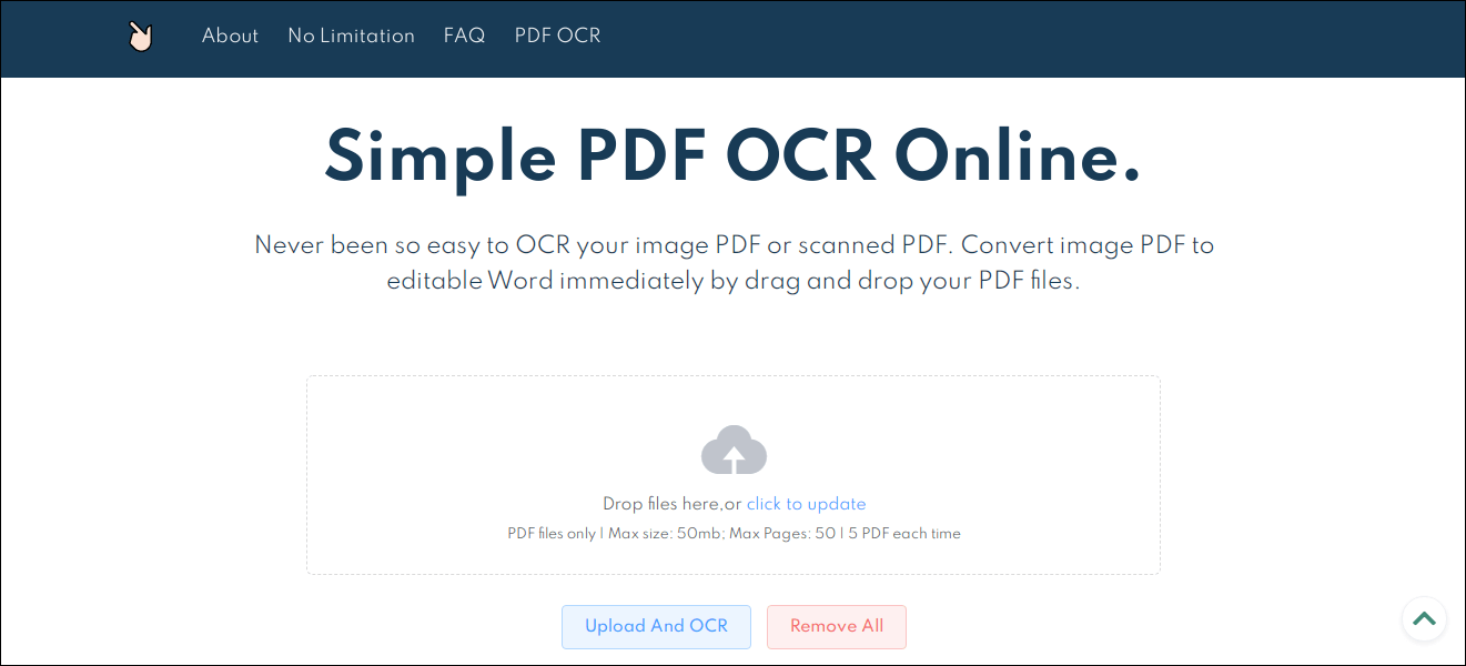 Convert a scanned PDF to a Word file using PDF OCR