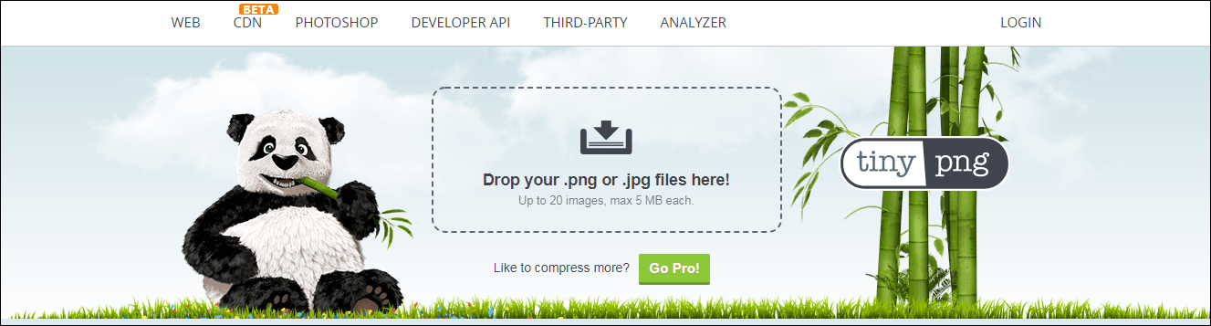 Compress images with TinyPNG