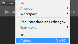 Choose "Actions"