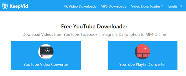 Save YouTube videos using KeepVid