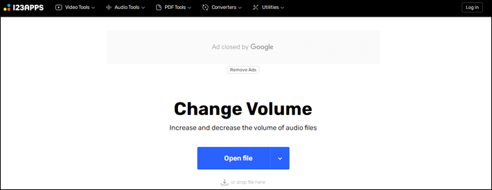 Raise the volume of the audio file using Online MP3 Cutter