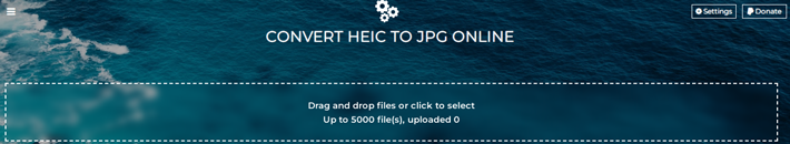 Convert HEIC to JPG and PDF using FreeToolOnline